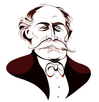 Jules Massenet - caricature by Neale Osborne